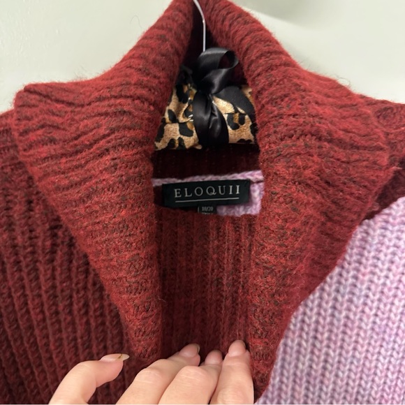 NWT ELOQUII Turtleneck Tunic Sweater Dress - Picture 6 of 8